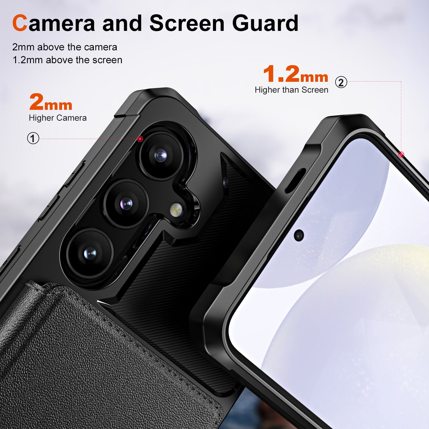 For Samsung Galaxy S24 Case PU Leather+TPU Card Slots Shockproof Phone Cover For Samsung Galaxy S24 Case PU Leather+TPU Card Slots Shockproof Phone Cover